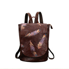 Load image into Gallery viewer, Vintage Ladies Embossed Leather Backpack Purse Rucksack Bag For Women
