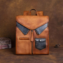 Load image into Gallery viewer, Vintage Ladies Genuine Leather Rucksack Uniform Shaped Backpack Purse For Women
