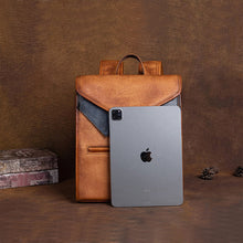 Load image into Gallery viewer, Vintage Ladies Genuine Leather Rucksack Uniform Shaped Backpack Purse For Women
