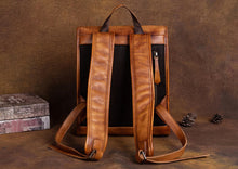 Load image into Gallery viewer, Vintage Ladies Genuine Leather Rucksack Uniform Shaped Backpack Purse For Women

