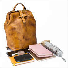 Load image into Gallery viewer, Vintage Ladies Leather Rucksack Handbag  Backpack Purse For Women
