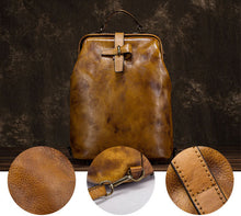 Load image into Gallery viewer, Vintage Ladies Leather Rucksack Handbag  Backpack Purse For Women
