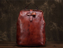 Load image into Gallery viewer, Vintage Ladies Leather Rucksack Handbag  Backpack Purse For Women
