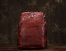 Load image into Gallery viewer, Vintage Ladies Leather Rucksack Handbag  Backpack Purse For Women
