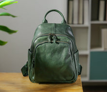Load image into Gallery viewer, Classic Vintage Ladies Leather Rucksack Stylish Backpacks For Women

