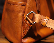 Load image into Gallery viewer, Vintage Ladies Mini Brown Leather Backpack Purse Small Leather Backpacks for Women
