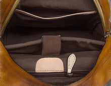 Load image into Gallery viewer, Handmade Womens Black Leather Backpack Purse Book Bags for Women
