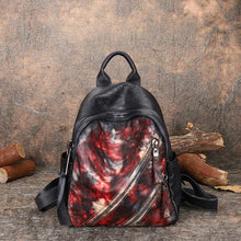 Load image into Gallery viewer, Womens Vintage Brown Leather Backpack Purse Book Bag Purse for Women
