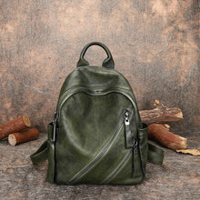 Load image into Gallery viewer, Womens Vintage Brown Leather Backpack Purse Book Bag Purse for Women
