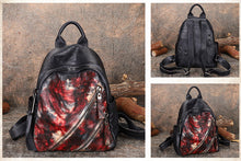 Load image into Gallery viewer, Womens Vintage Brown Leather Backpack Purse Book Bag Purse for Women
