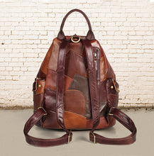 Load image into Gallery viewer, Vintage Womens Leather Western Backpack Purse Ladies Rucksack Bag For Women
