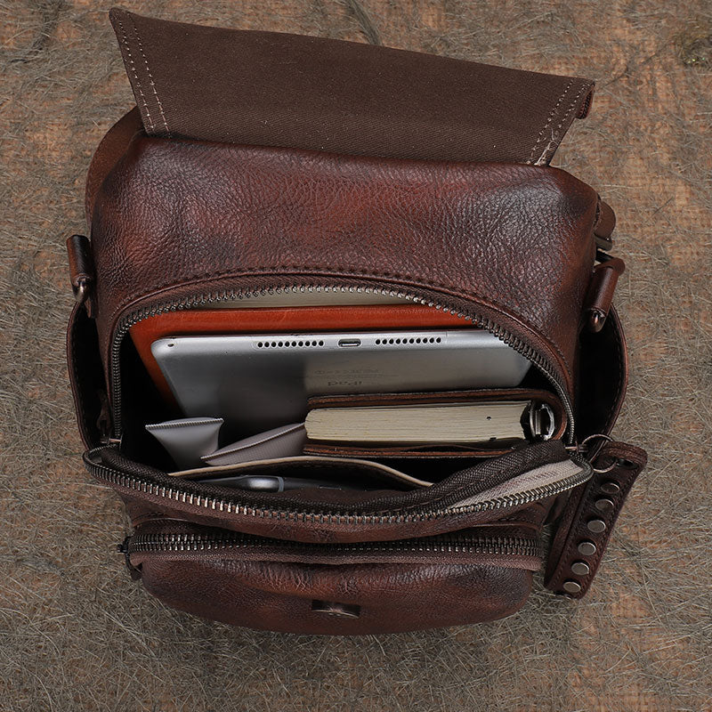 Mini Womens Vintage Leather Backpack Purse Cross Shoulder Bag Handbags for Women