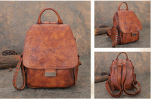 Load image into Gallery viewer, Mini Womens Vintage Leather Backpack Purse Cross Shoulder Bag Handbags for Women
