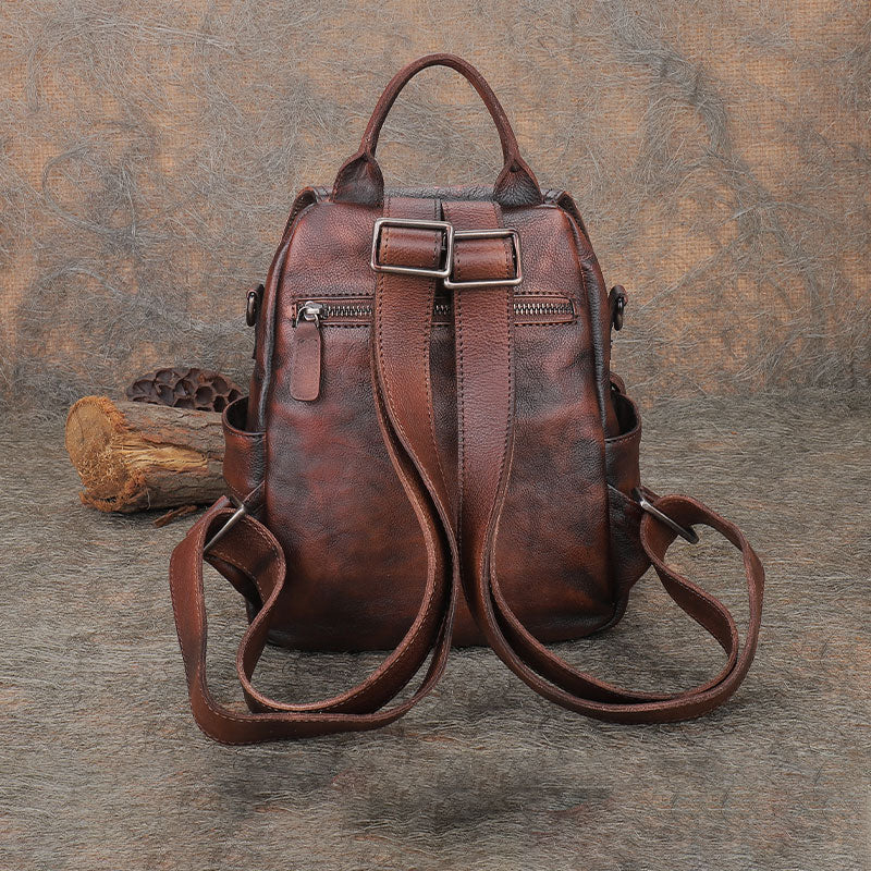 Mini Womens Vintage Leather Backpack Purse Cross Shoulder Bag Handbags for Women