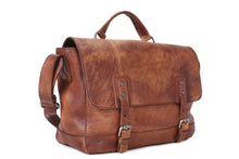 Load image into Gallery viewer, Houston Full Grain Leather Messenger Bag
