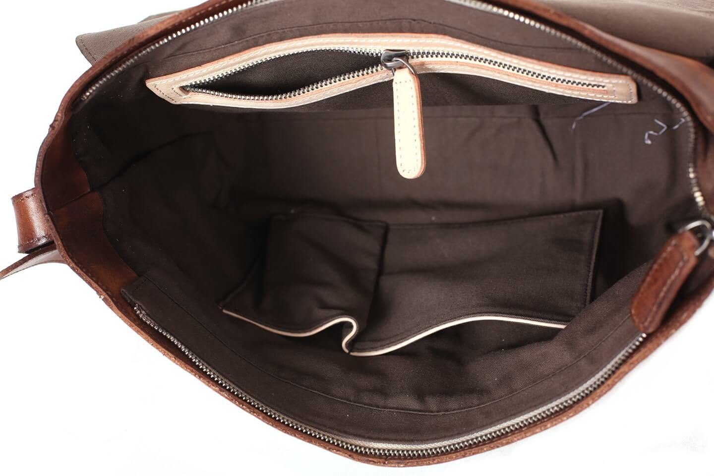 Houston Full Grain Leather Messenger Bag