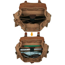 Load image into Gallery viewer, Waxed Canvas Backpack | LATVIA
