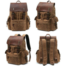 Load image into Gallery viewer, Waxed Canvas Backpack | LATVIA
