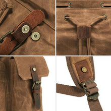Load image into Gallery viewer, Waxed Canvas Backpack | LATVIA
