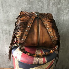 Load image into Gallery viewer, Western Womens Vintage Boho Bags Leather Crossbody Fringe Handbags Hippie Purses for Women
