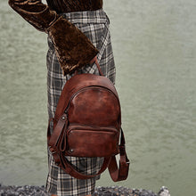Load image into Gallery viewer, Small Womens Green Leather Backpack Purse Cute Backpacks for Women
