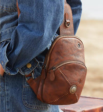 Load image into Gallery viewer, Women&#39;s Designer Leather Sling Bag Purse Chest Pack Bag For Women
