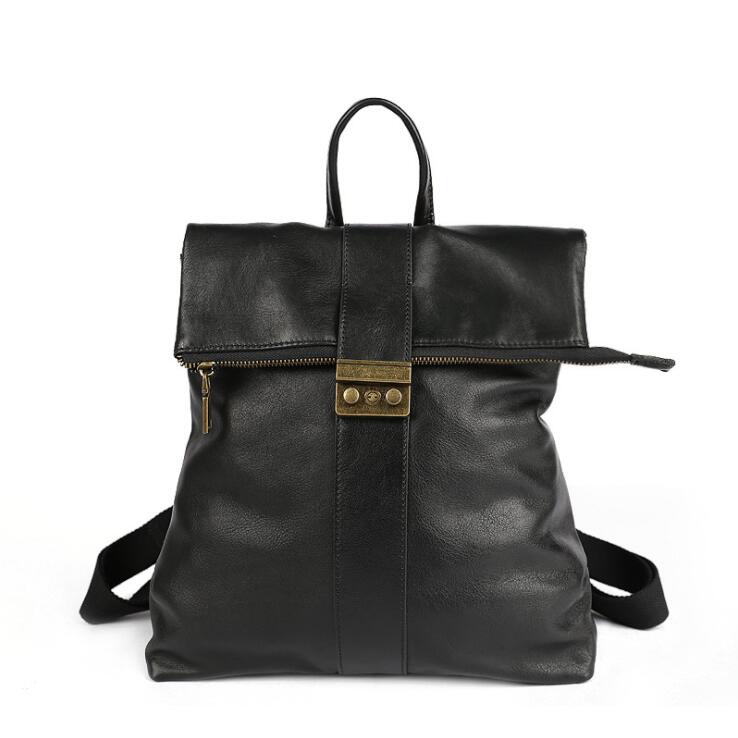 Women's Leather Laptop Backpack Purse Rucksack Bag For Women