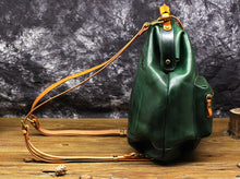 Load image into Gallery viewer, Small Women&#39;s Green Leather Doctor Bag Backpack Purse Handbags for Women
