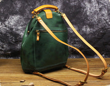 Load image into Gallery viewer, Small Women&#39;s Green Leather Doctor Bag Backpack Purse Handbags for Women

