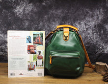 Load image into Gallery viewer, Small Women&#39;s Green Leather Doctor Bag Backpack Purse Handbags for Women
