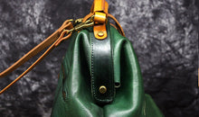 Load image into Gallery viewer, Small Women&#39;s Green Leather Doctor Bag Backpack Purse Handbags for Women
