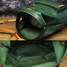 Load image into Gallery viewer, Small Women&#39;s Green Leather Doctor Bag Backpack Purse Handbags for Women
