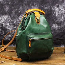 Load image into Gallery viewer, Small Women&#39;s Green Leather Doctor Bag Backpack Purse Handbags for Women
