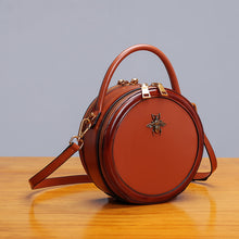 Load image into Gallery viewer, Bee Leather Circle Bag Crossbody Bags Shoulder Bag Purses for Women
