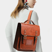 Load image into Gallery viewer, Womens Leather Backpack Purse Crossbody Laptop Messenger Bag Book Bags for Women
