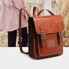 Load image into Gallery viewer, Womens Leather Backpack Purse Crossbody Laptop Messenger Bag Book Bags for Women
