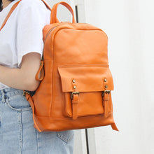 Load image into Gallery viewer, Womens Black Leather Backpack Bags Rucksack Purse For Women
