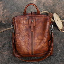 Load image into Gallery viewer, Unique Womens Small Leather Backpack Purses Shoulder Handbags for Women

