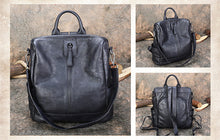 Load image into Gallery viewer, Unique Womens Small Leather Backpack Purses Shoulder Handbags for Women
