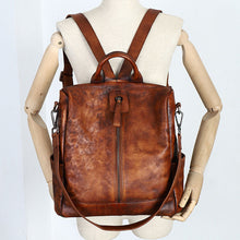 Load image into Gallery viewer, Unique Womens Small Leather Backpack Purses Shoulder Handbags for Women
