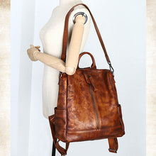 Load image into Gallery viewer, Unique Womens Small Leather Backpack Purses Shoulder Handbags for Women
