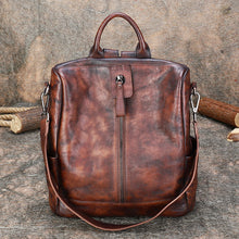 Load image into Gallery viewer, Unique Womens Small Leather Backpack Purses Shoulder Handbags for Women
