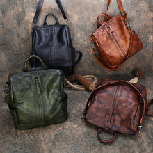 Load image into Gallery viewer, Unique Womens Small Leather Backpack Purses Shoulder Handbags for Women
