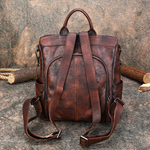 Load image into Gallery viewer, Unique Womens Small Leather Backpack Purses Shoulder Handbags for Women
