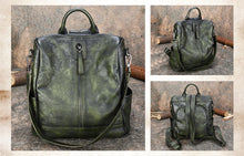 Load image into Gallery viewer, Unique Womens Small Leather Backpack Purses Shoulder Handbags for Women
