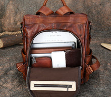 Load image into Gallery viewer, Unique Womens Small Leather Backpack Purses Shoulder Handbags for Women
