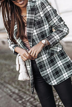 Load image into Gallery viewer, Modern Tartan Lapel Coat
