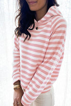 Load image into Gallery viewer, Hooded striped Long Sleeve Sweatshirt (3 Colors)

