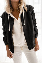 Load image into Gallery viewer, Corduroy Ruffle Sleeve Button Front Jacket
