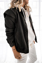 Load image into Gallery viewer, Corduroy Ruffle Sleeve Button Front Jacket
